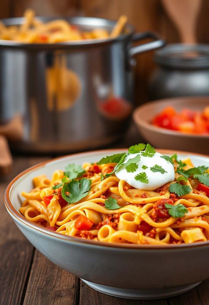 10 Best Budget-Friendly Recipes for Busy Parents - 1. One-Pot Cheesy Taco Pasta