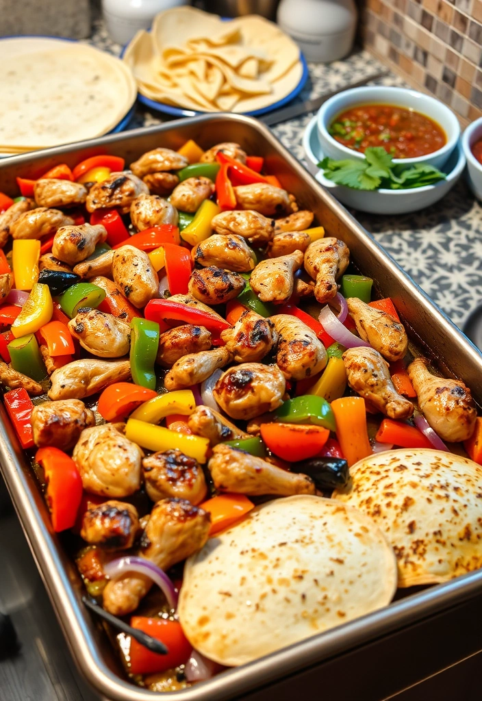 10 Best Budget-Friendly Recipes for Busy Parents - 2. Sheet Pan Chicken Fajitas