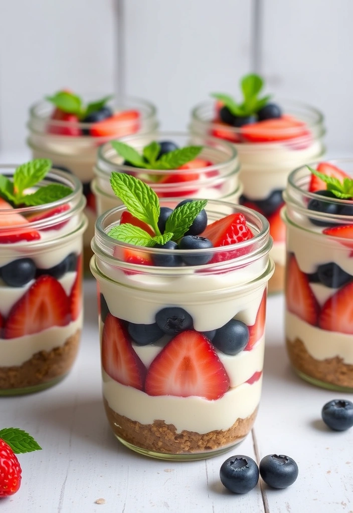 10 Easy Dessert Recipes That Look Fancy but Are Foolproof - 1. No-Bake Berry Cheesecake Jars