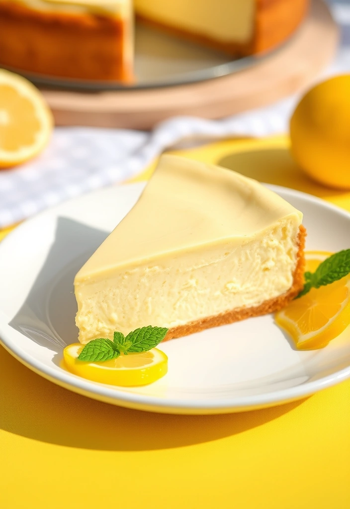 10 Easy Dessert Recipes That Require No Baking - 5. No-Bake Lemon Cheesecake