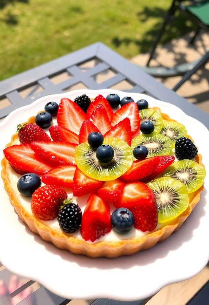 10 Easy Dessert Recipes That Require No Baking - 9. No-Bake Fruit Tart