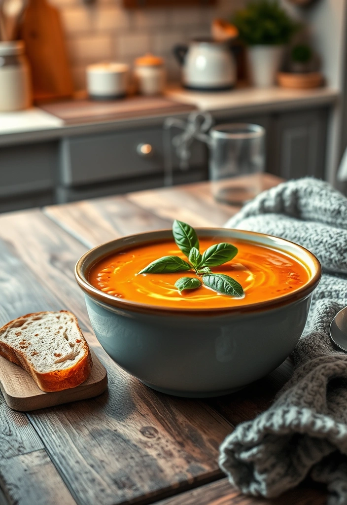 14 Cozy Recipes That Will Warm You Up This Winter - 1. Creamy Tomato Basil Soup