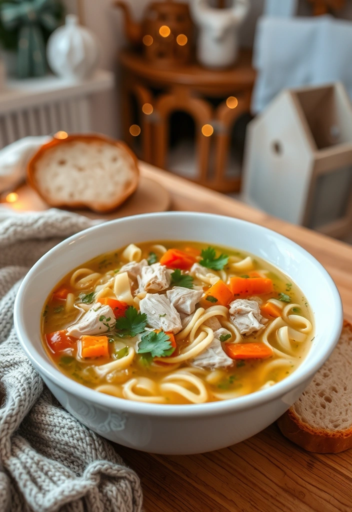 14 Cozy Recipes That Will Warm You Up This Winter - 5. Classic Chicken Noodle Soup