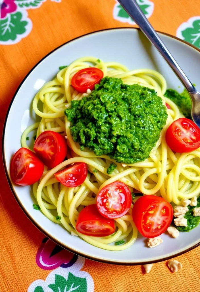 15 Easy Vegan Meals That Even the Pickiest Eaters Will Beg For (Don't Miss #12!) - 11. Zucchini Noodles with Pesto