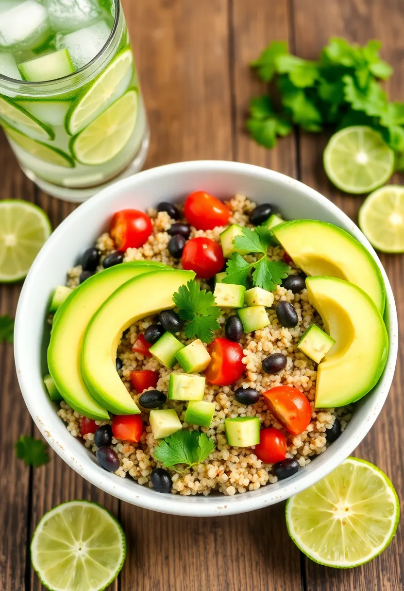 15 Healthy Dinner Ideas That Will Make You Forget Takeout (You Won't Believe #7!) - 1. Zesty Quinoa Salad with Avocado and Lime