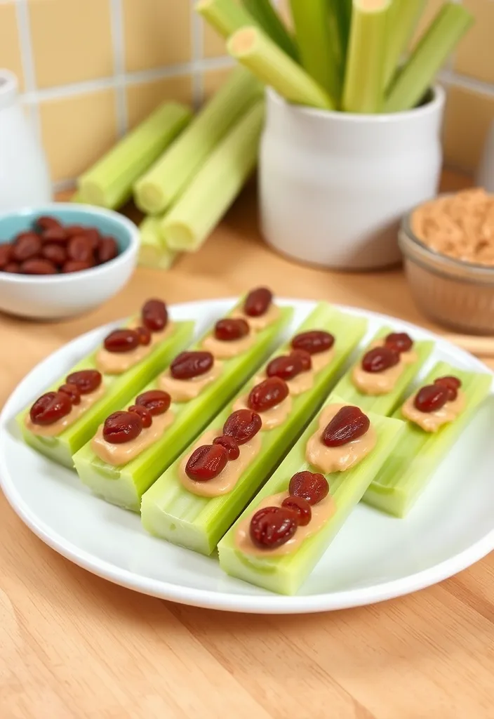 16 Healthy Snack Ideas That Your Kids Will Actually Love (Surprise #8!) - 14. Nut Butter and Celery