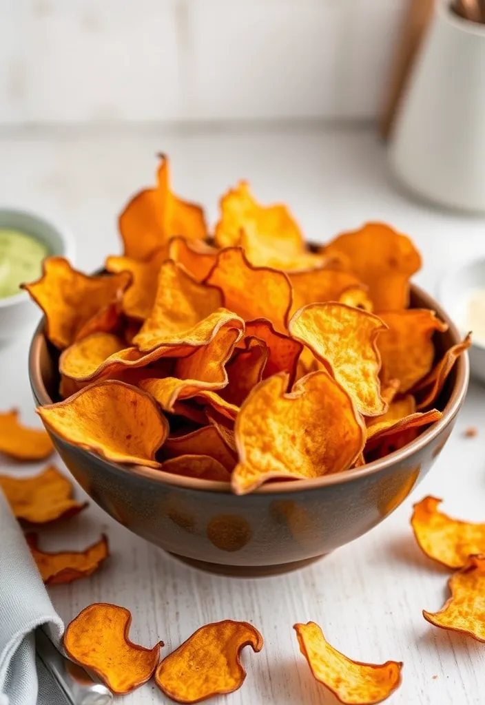 16 Healthy Snack Ideas That Your Kids Will Actually Love (Surprise #8!) - 16. Sweet Potato Chips