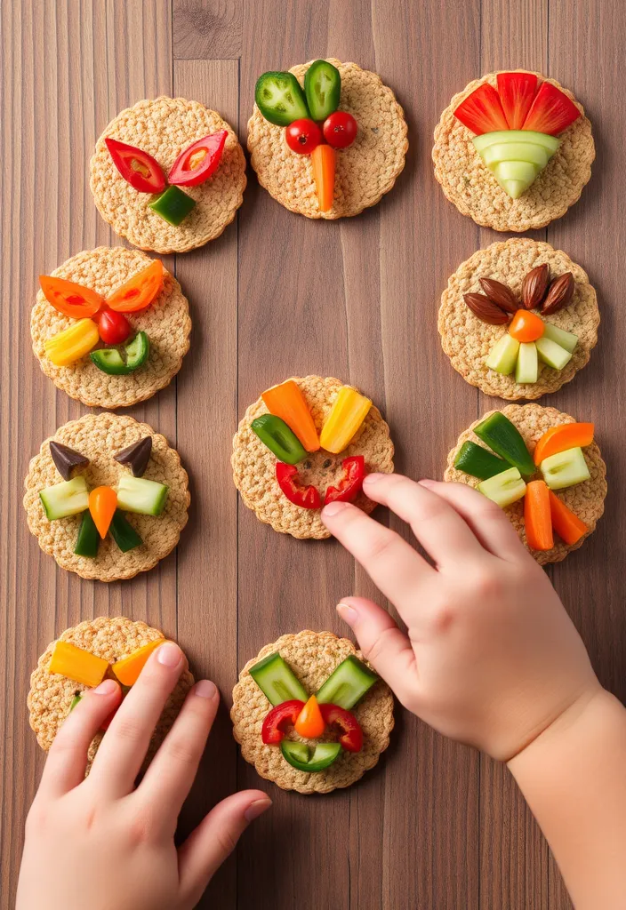 16 Healthy Snack Ideas That Your Kids Will Actually Love (Surprise #8!) - 2. Veggie Faces