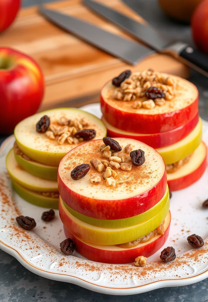 16 Healthy Snack Ideas That Your Kids Will Actually Love (Surprise #8!) - 4. Apple Sandwiches