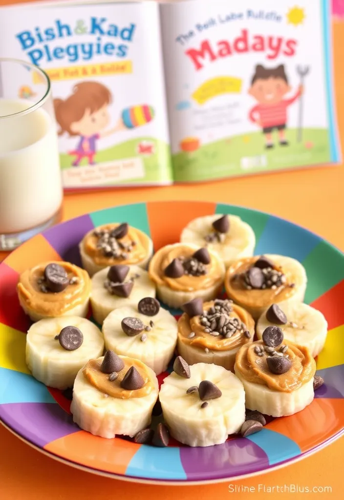 16 Healthy Snack Ideas That Your Kids Will Actually Love (Surprise #8!) - 6. Peanut Butter Banana Bites