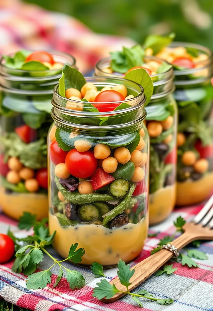 18 Meal Prep Hacks That Will Change Your Weeknight Dinners Forever (You Need to See #12!) - 3. Mason Jar Salads: Fresh and Portable