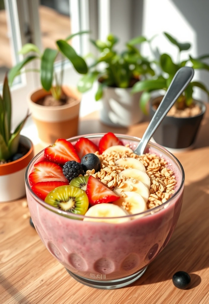 20 Quick Breakfast Ideas Ready in 10 Minutes or Less - 11. Smoothie Bowl