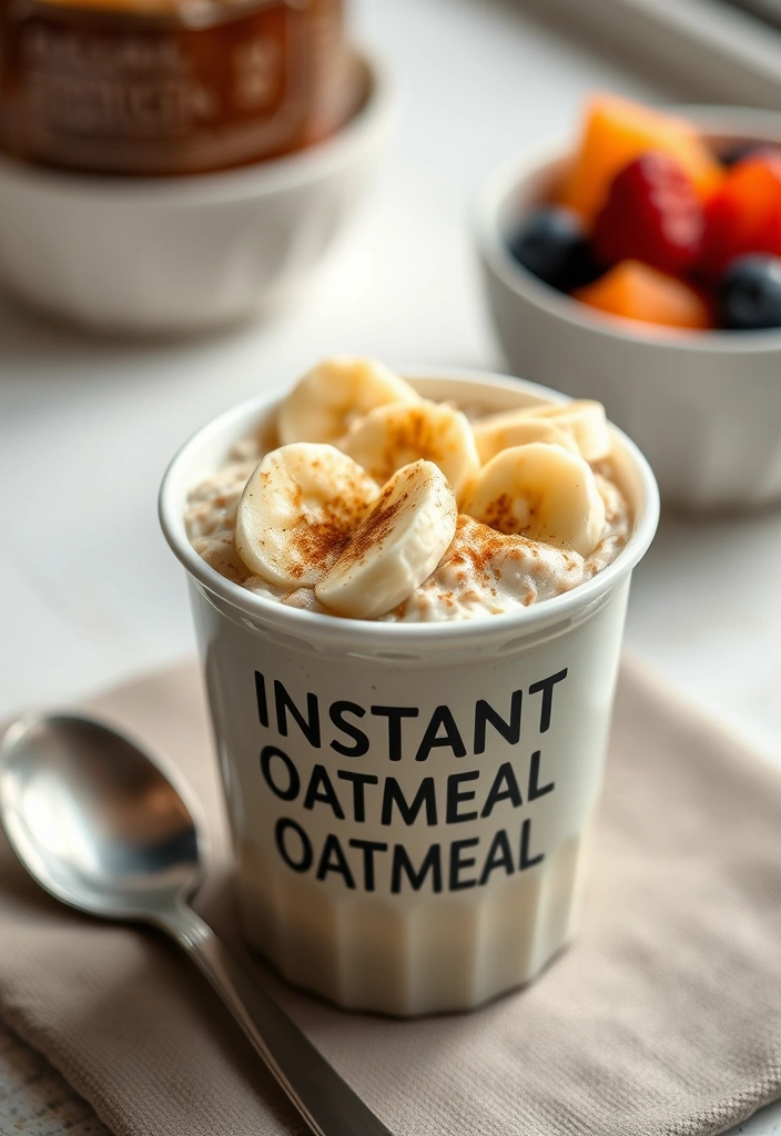 20 Quick Breakfast Ideas Ready in 10 Minutes or Less - 15. Instant Oatmeal Cups