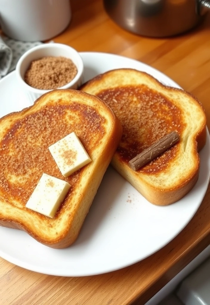 20 Quick Breakfast Ideas Ready in 10 Minutes or Less - 18. Cinnamon Toast