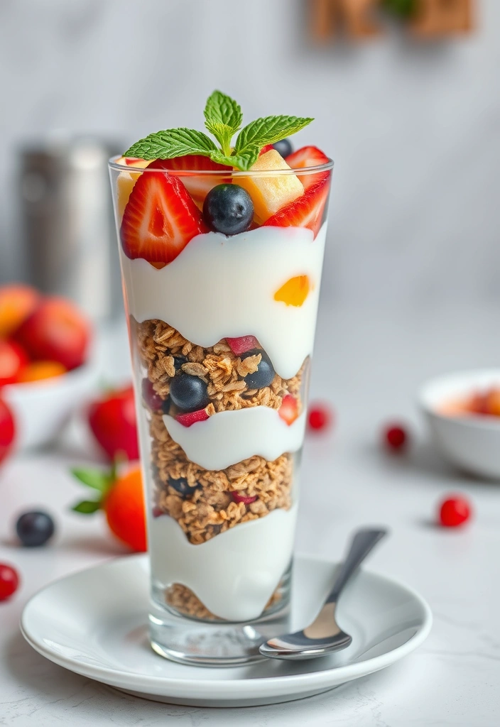 20 Quick Breakfast Ideas Ready in 10 Minutes or Less - 3. Greek Yogurt Parfait