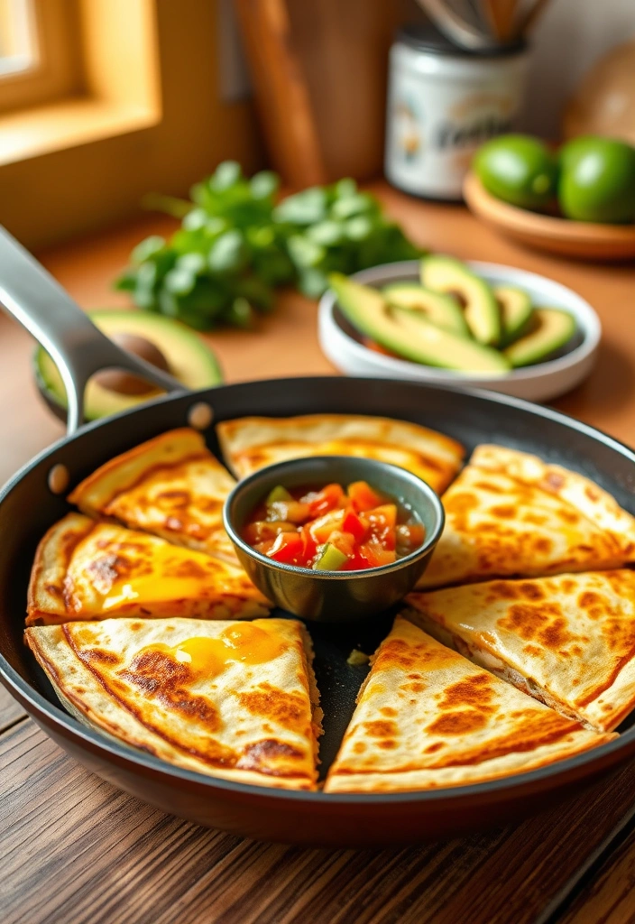 20 Quick Breakfast Ideas Ready in 10 Minutes or Less - 7. Mini Breakfast Quesadillas