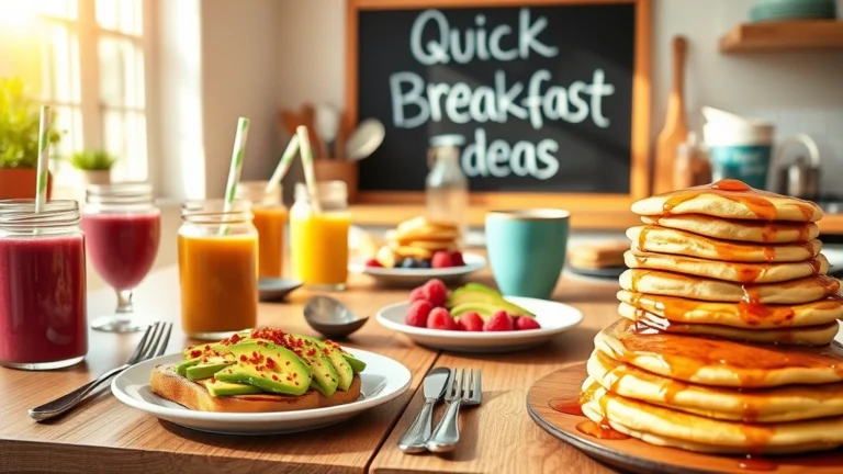 20 Quick Breakfast Ideas Ready in 10 Minutes or Less