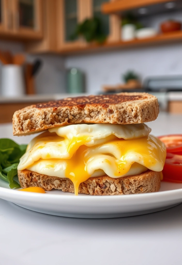 20 Quick Breakfast Ideas Ready in 10 Minutes or Less - 9. Egg and Cheese English Muffin