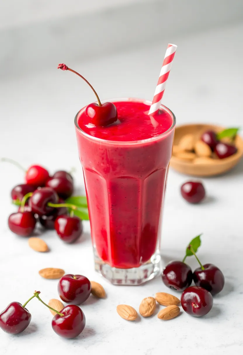 20 Smoothie Recipes That Are So Delicious, You'll Forget They're Healthy (#11 Is a Must-Try!) - 8. Cherry Almond Smoothie