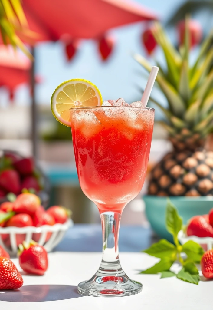 21 Signature Cocktails You Can Make at Home (Your Guests Will Be Impressed!) - 15. Strawberry Daiquiri