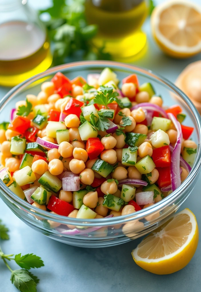 50+ Delicious Meals You Can Make on a Tight Budget - 4. Tasty Chickpea Salad