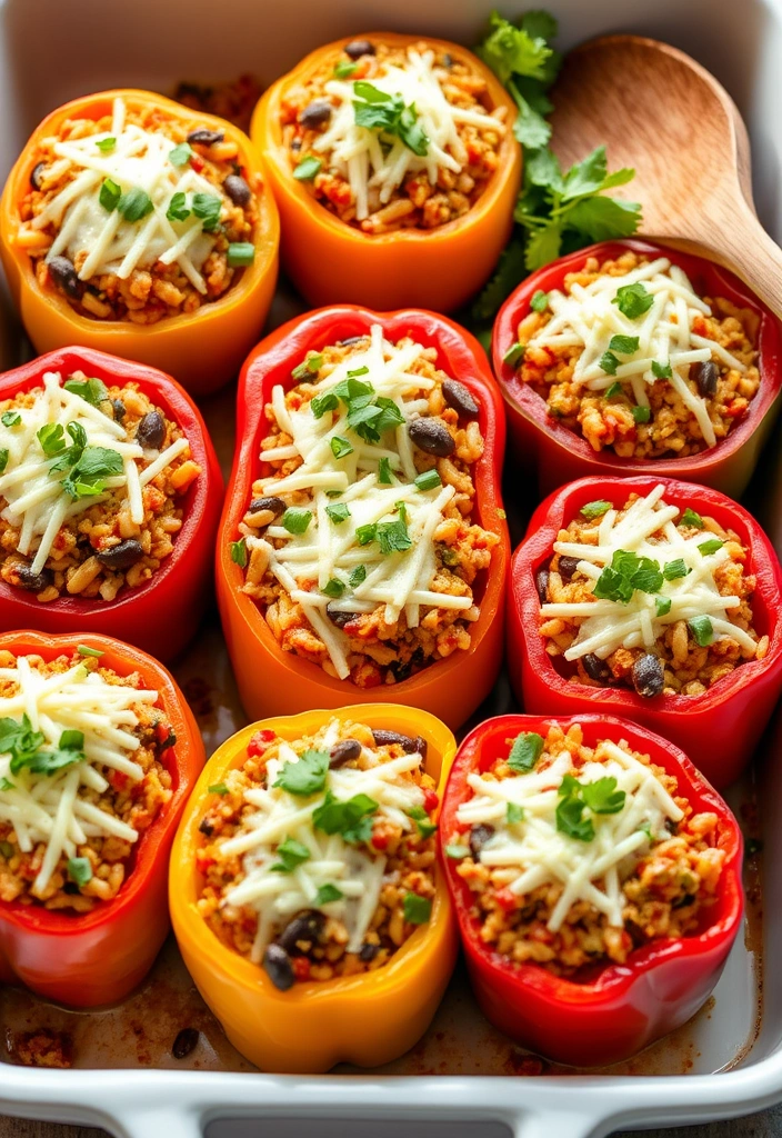 50+ Delicious Meals You Can Make on a Tight Budget - 7. Easy Stuffed Bell Peppers