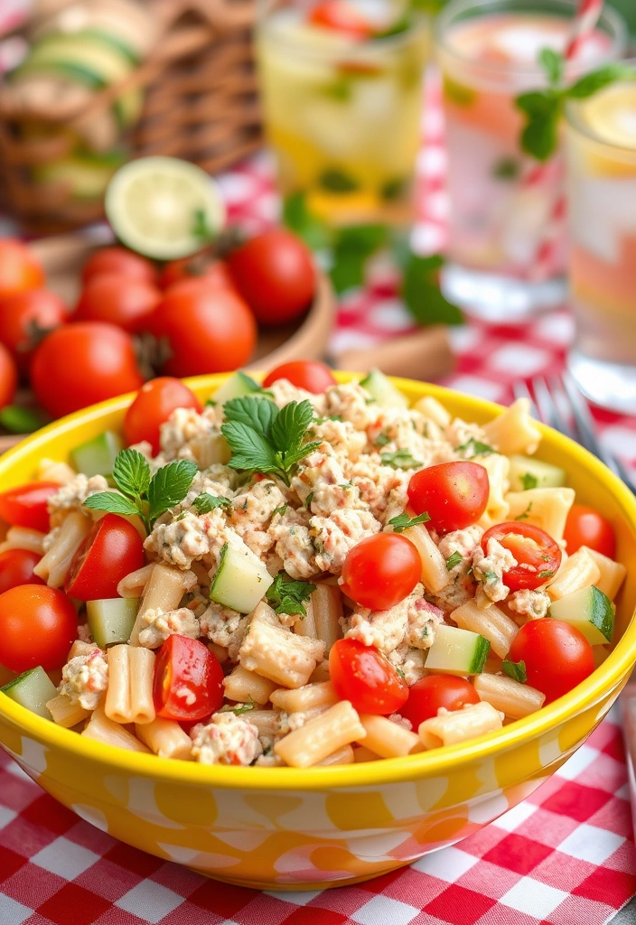 Quick Comfort Food Recipes You Can Make in No Time - 14. Quick Tuna Pasta Salad