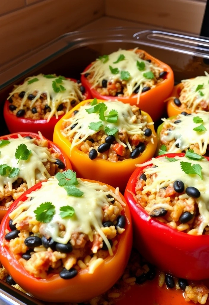 Quick Comfort Food Recipes You Can Make in No Time - 7. Simple Stuffed Peppers