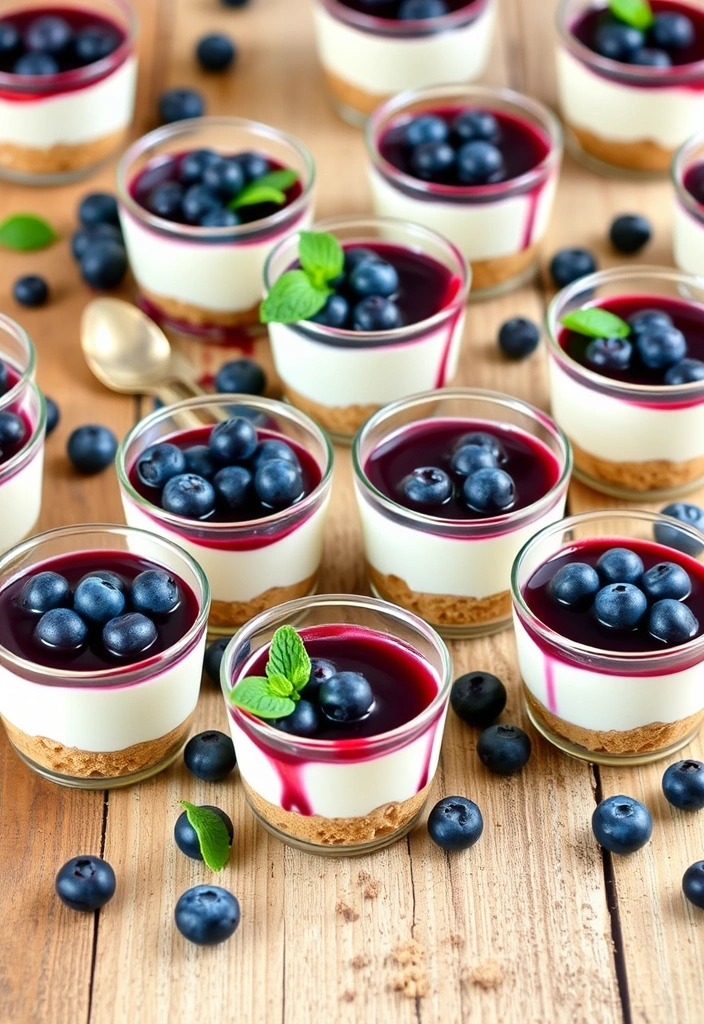 The Best 10-Minute Dessert Recipes to Satisfy Your Sweet Tooth - 2. No-Bake Blueberry Cheesecake Cups