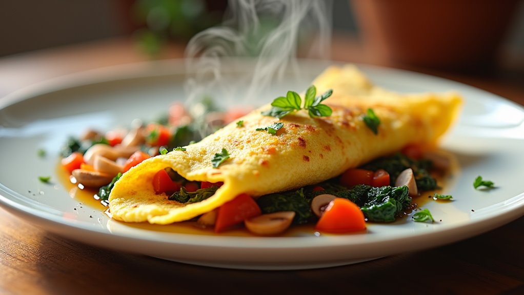 delicious vegetable omelets recipe