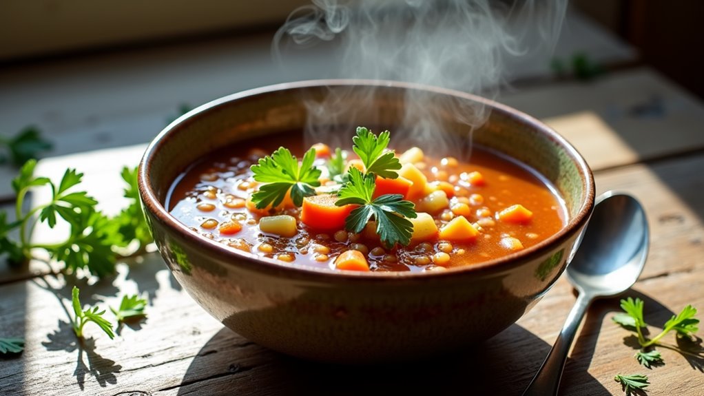 hearty lentil vegetable soup