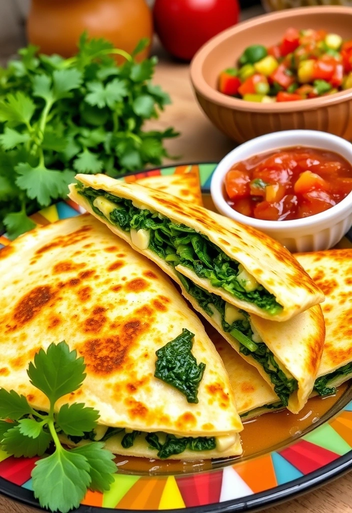 10 Affordable Comfort Foods That'll Satisfy Your Cravings Without Breaking the Bank! - 8. Spinach and Cheese Quesadillas