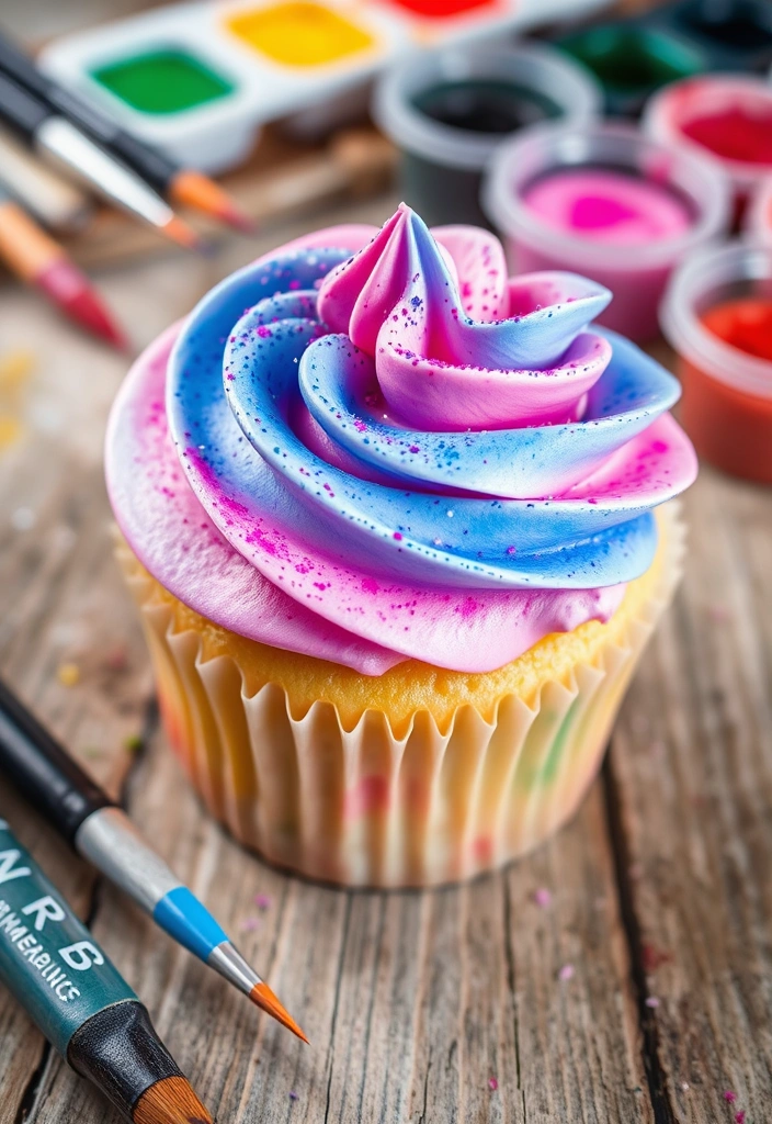 10 Creative Ways to Decorate Cupcakes Like a Pro - 1. Whimsical Watercolor Cupcakes