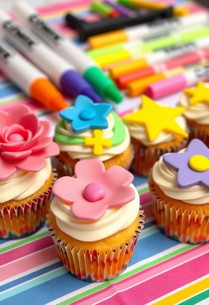 10 Creative Ways to Decorate Cupcakes Like a Pro - 9. Edible Art with Fondant