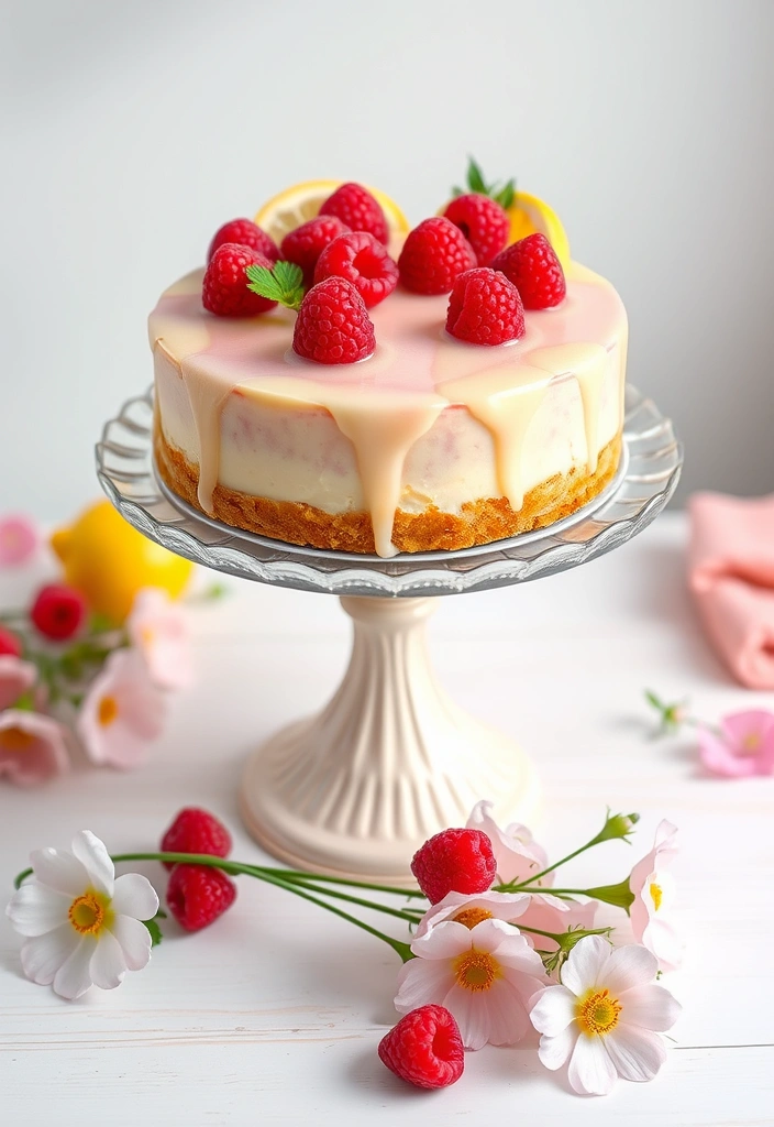 10 Decadent Cheesecake Recipes You’ll Want to Make Tonight - 10. Raspberry Lemonade Cheesecake