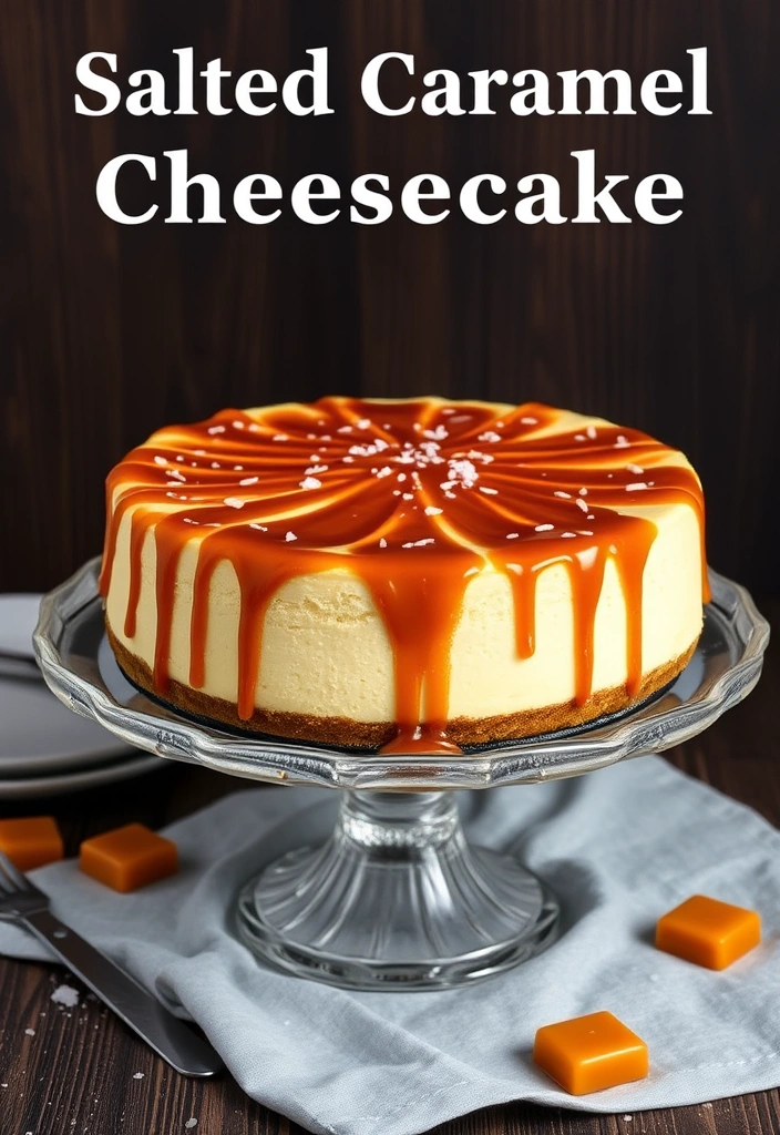 10 Decadent Cheesecake Recipes You’ll Want to Make Tonight - 7. Salted Caramel Cheesecake