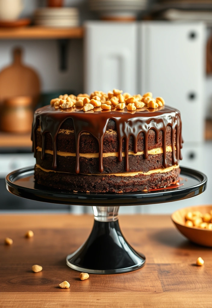 10 Decadent Layer Cakes That Are Easier Than They Look - 9. Peanut Butter Chocolate Layer Cake