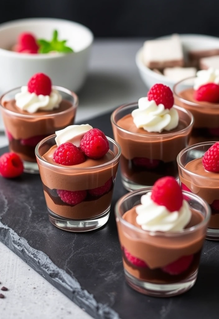 10 Desserts That Will Impress Your Guests - 5. Raspberry Chocolate Mousse Cups