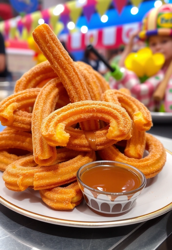 10 Desserts That Will Impress Your Guests - 8. Churros with Chocolate Dipping Sauce