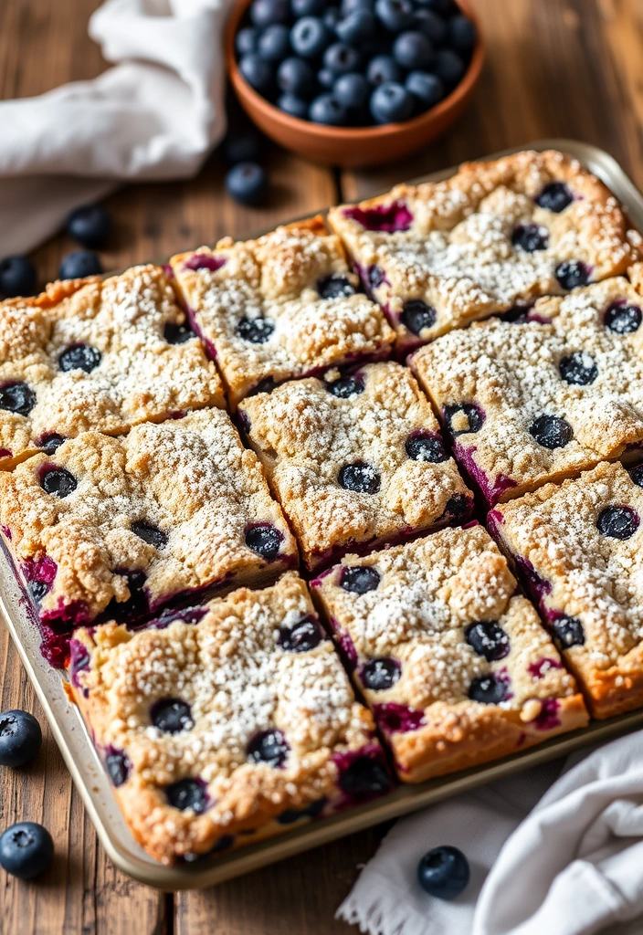 10 Desserts That Will Impress Your Guests - 9. Blueberry Crumble Bars