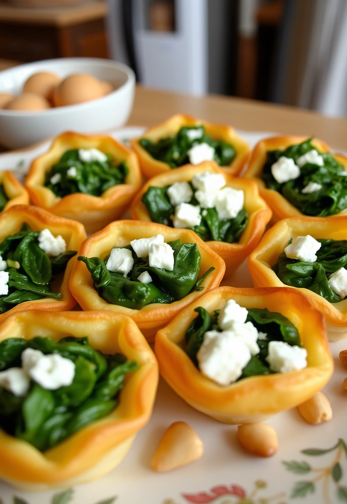 10-Minute Appetizers for Last-Minute Guests - 5. Mini Spinach and Feta Puffs