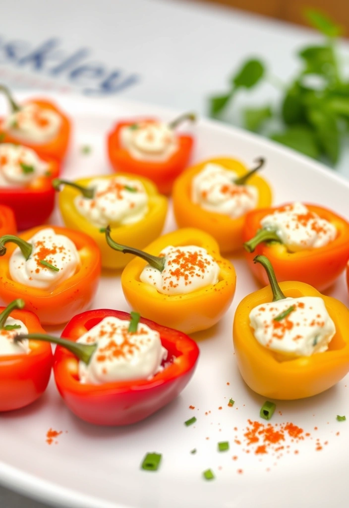 10-Minute Appetizers for Last-Minute Guests - 8. Stuffed Mini Peppers