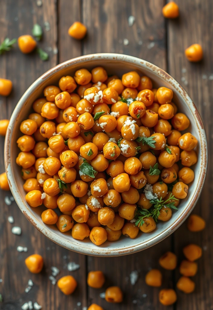 10-Minute Appetizers for Last-Minute Guests - 9. Garlic Parmesan Roasted Chickpeas