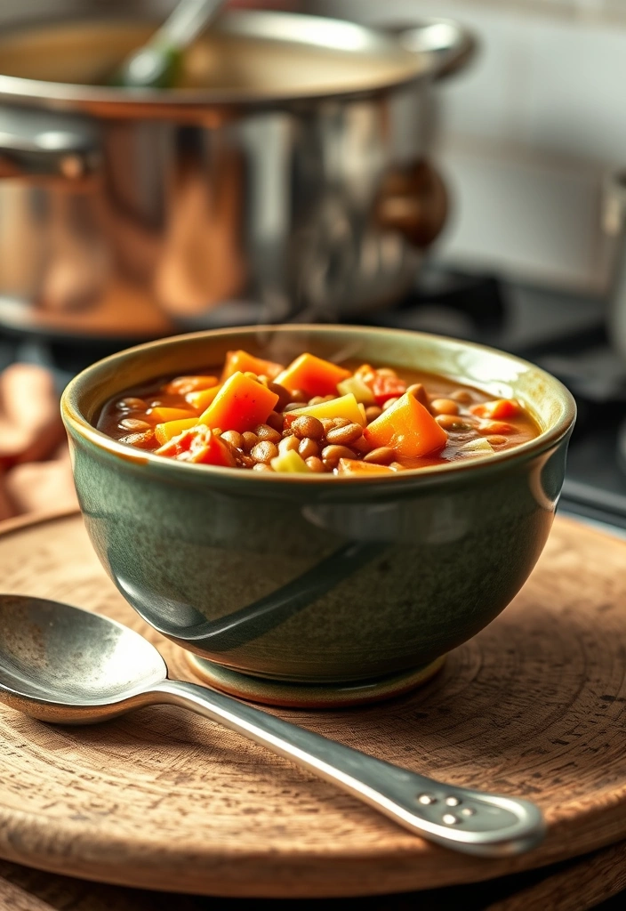 10 One-Pot Budget Meals So Tasty You'll Make Them Weekly! - 3. Lentil and Vegetable Stew