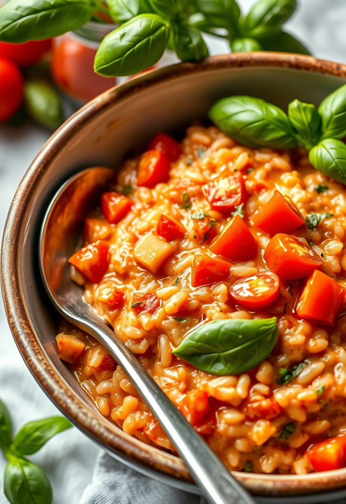 10 One-Pot Budget Meals So Tasty You'll Make Them Weekly! - 6. Tomato Basil Risotto