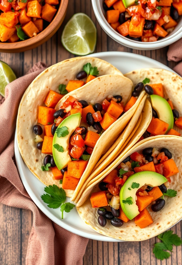 10 One-Pot Budget Meals So Tasty You'll Make Them Weekly! - 8. Sweet Potato and Black Bean Tacos