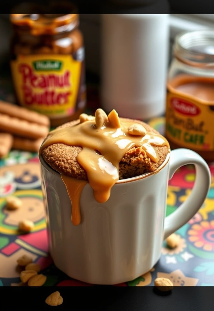 10 Quick & Easy Mug Cakes You Can Whip Up in Just 5 Minutes (You Won't Believe #3!) - 3. Peanut Butter Mug Cake (You Won't Believe This One!)