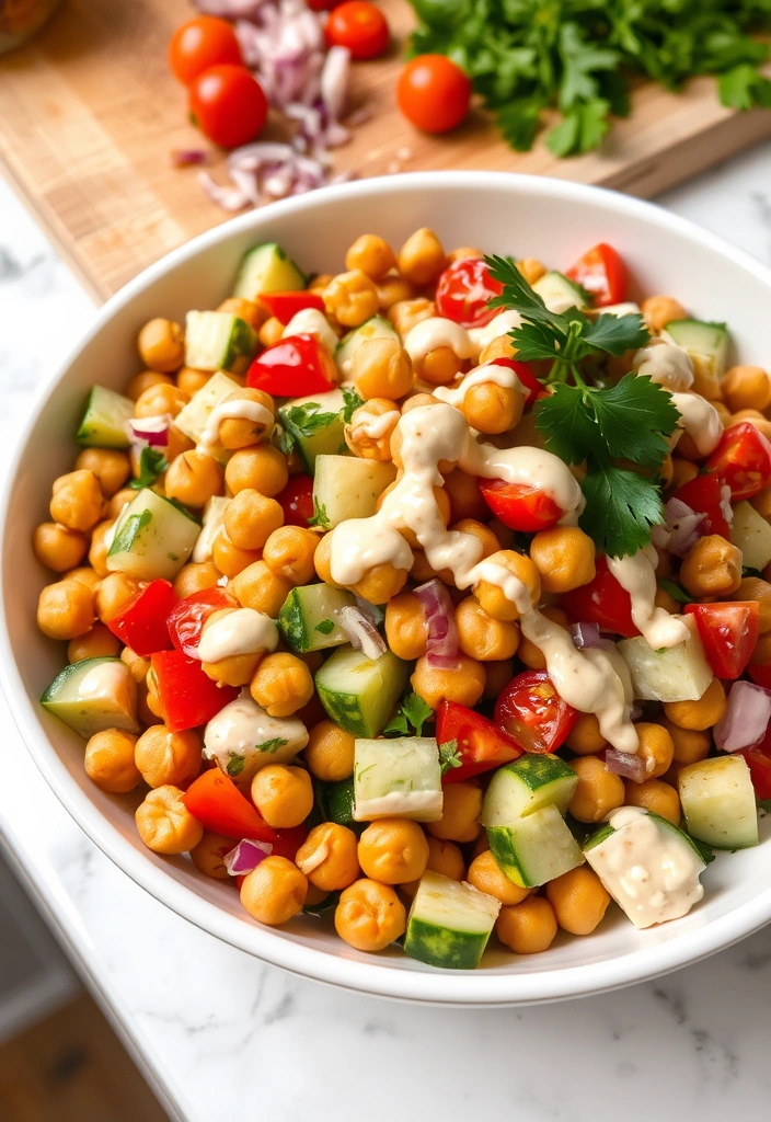 10 Quick Vegetarian Recipes That Burst with Flavor (You Won't Believe #4!) - 1. Spicy Chickpea Salad