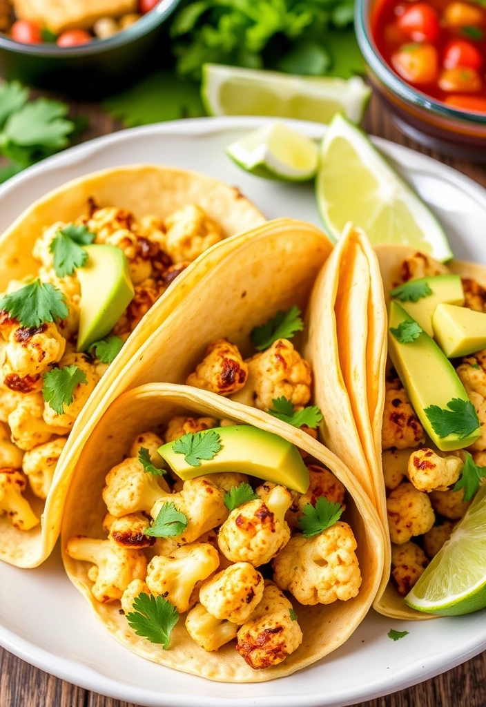 10 Quick Vegetarian Recipes That Burst with Flavor (You Won't Believe #4!) - 3. Cauliflower Tacos