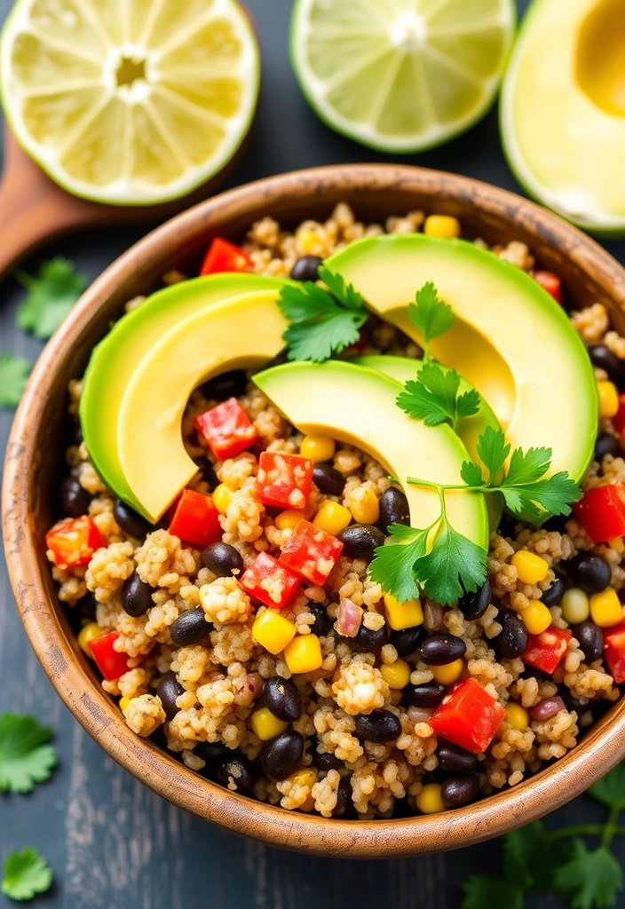 10 Quick Vegetarian Recipes That Burst with Flavor (You Won't Believe #4!) - 4. Quinoa & Black Bean Bowl (You Won't Believe #4!)